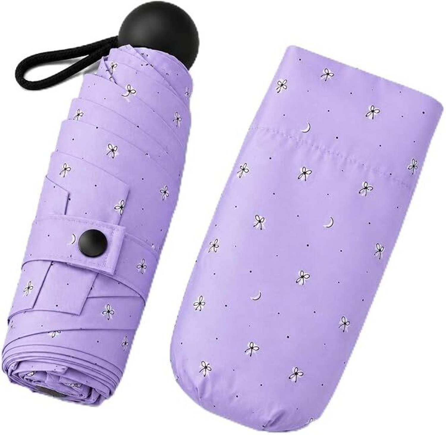 BAZKU Auto Open 3 Fold Umbrella For Protection Against Rain Sun+UV Rays with cover Umbrella