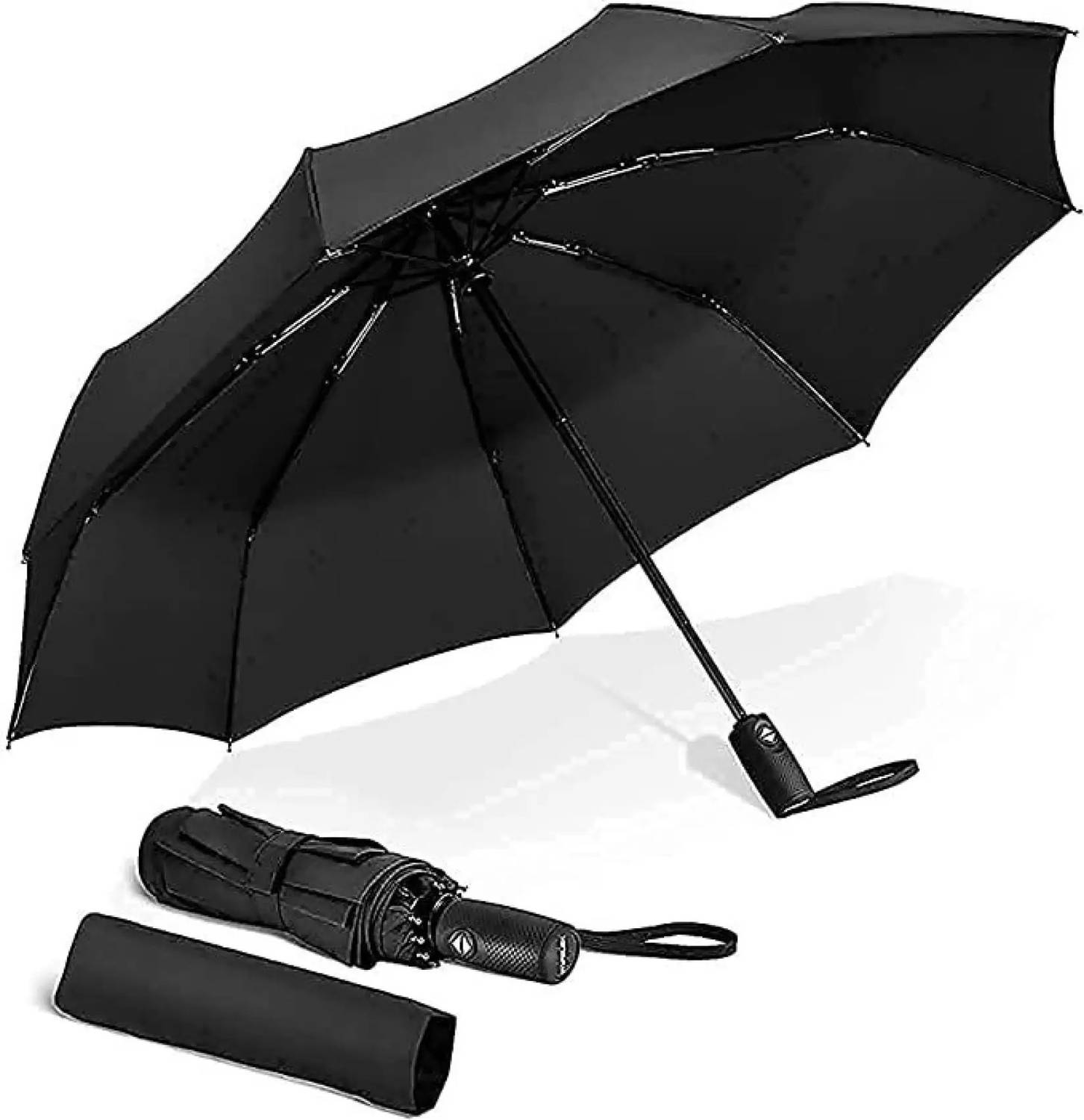 Arrom Auto-Open Windproof Umbrella, 3-Fold Design with Carry Handle, Sun protection Umbrella