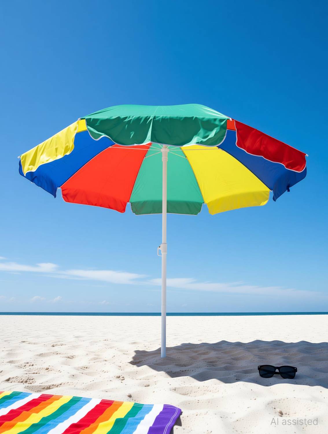 BLUEBUDS 6 Feet Without Stand For Advertising And Sun Protection Umbrella