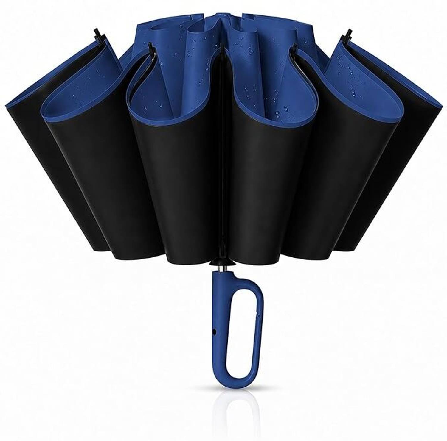 Lengloy Ultra Buckle Reverse Rain and Sun Windproof Compact, Automatic Open Close 8 Ribs Umbrella