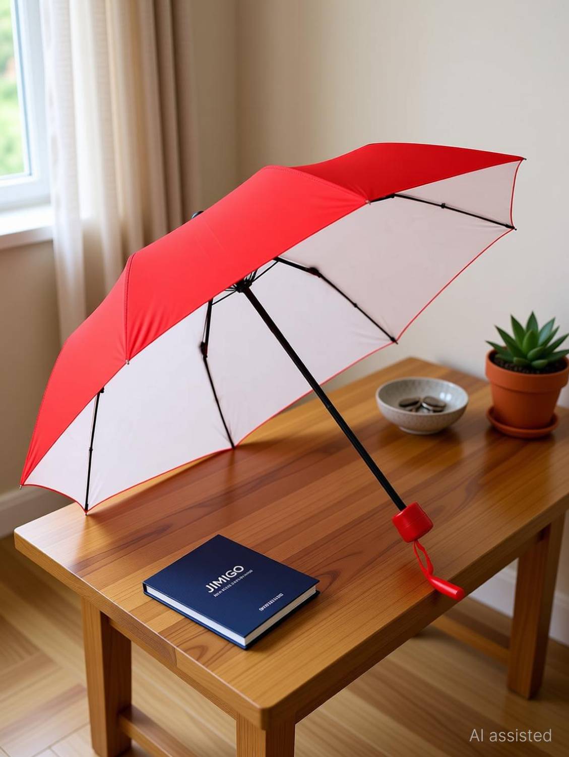 JIMIGO 3 Fold UV Coated large stylist heavy duty long lasting Men & Women Travel Kc Umbrella