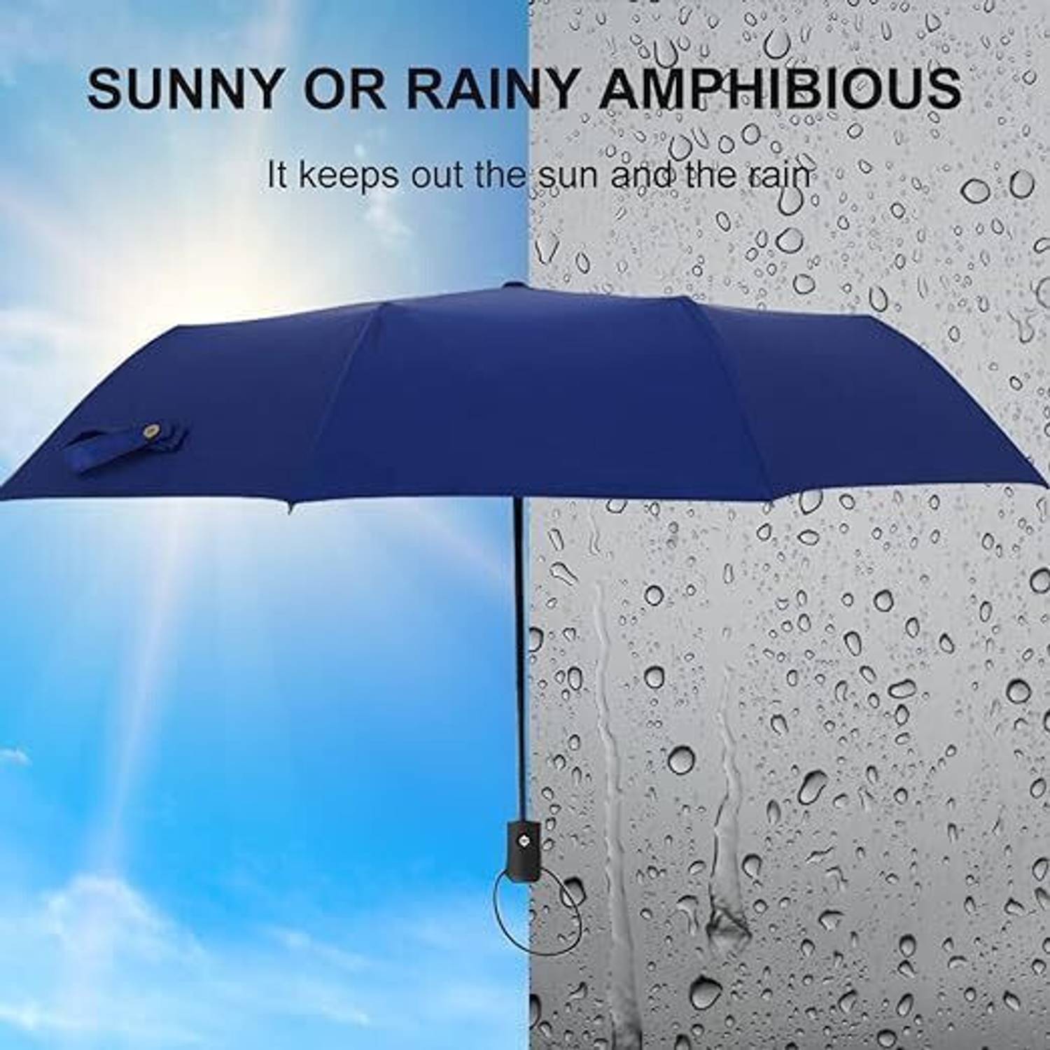 XBEY 1PC Auto Open & Close 3Fold Umbrella - Image 5