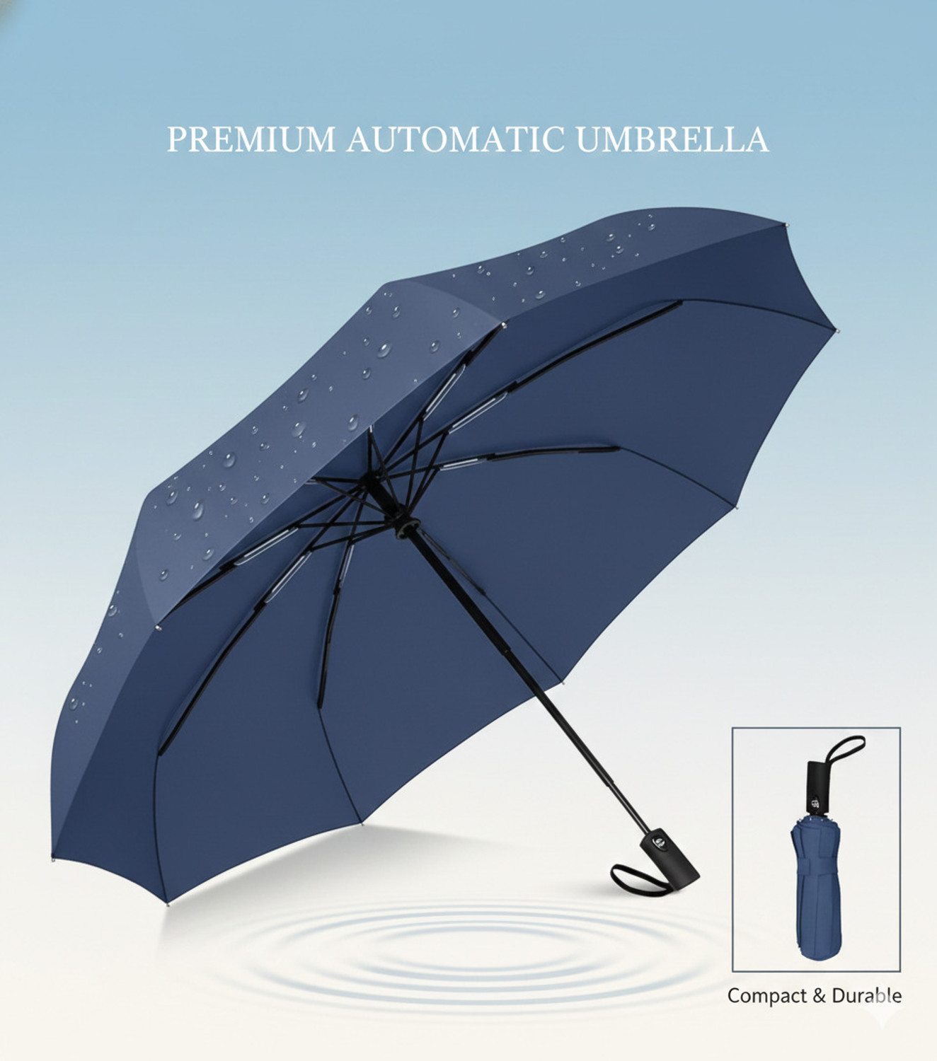 Image of HKZ-YG UV Foldable Umbrella | Windproof Auto Chhata for Men & Women Umbrella Umbrella