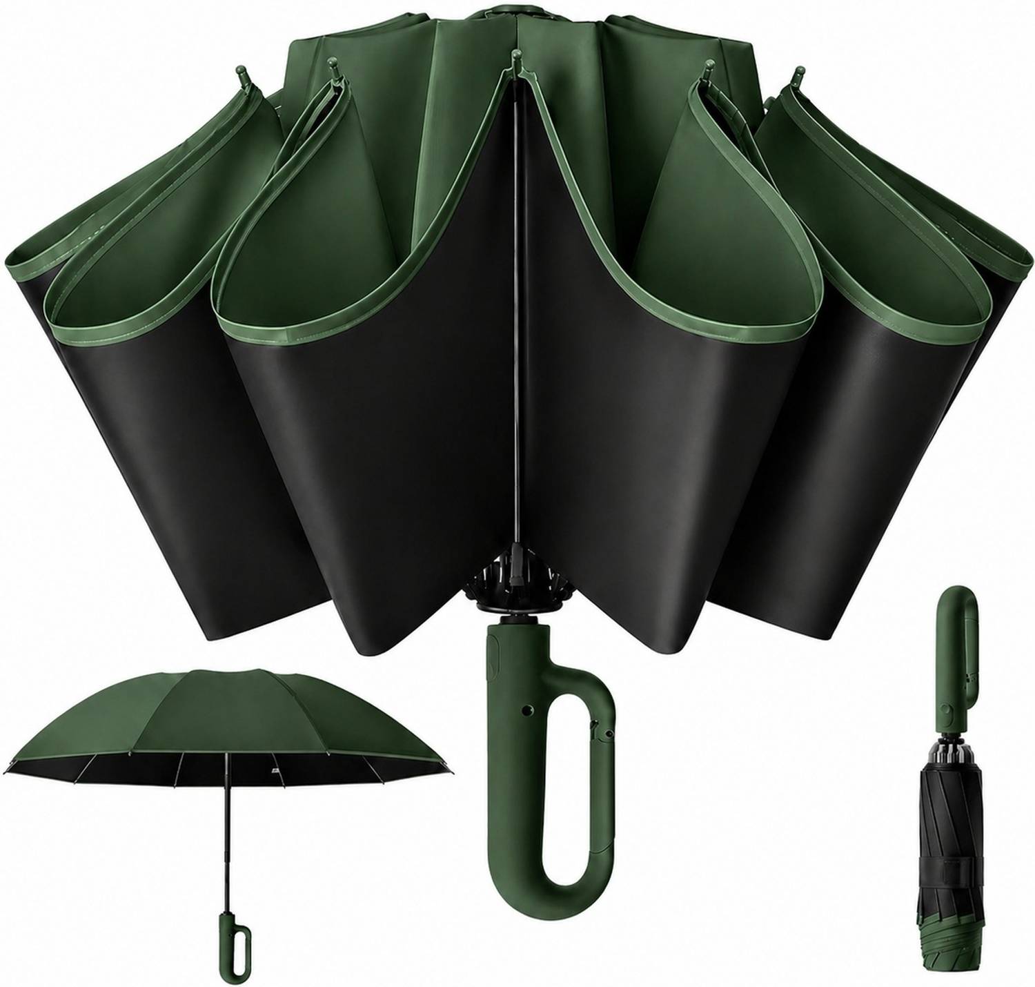 Cairoman UV Protection Coated 3Fold Umbrella,Auto Umbrella,Travel Umbrella forMenandWomen Umbrella