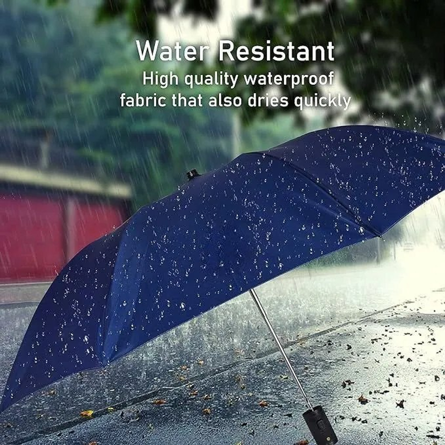Image of Rainora Umbrella for Men & Women, 2 Fold Auto Open, 8 Metal Ribs, Strong 1Pc Umbrella