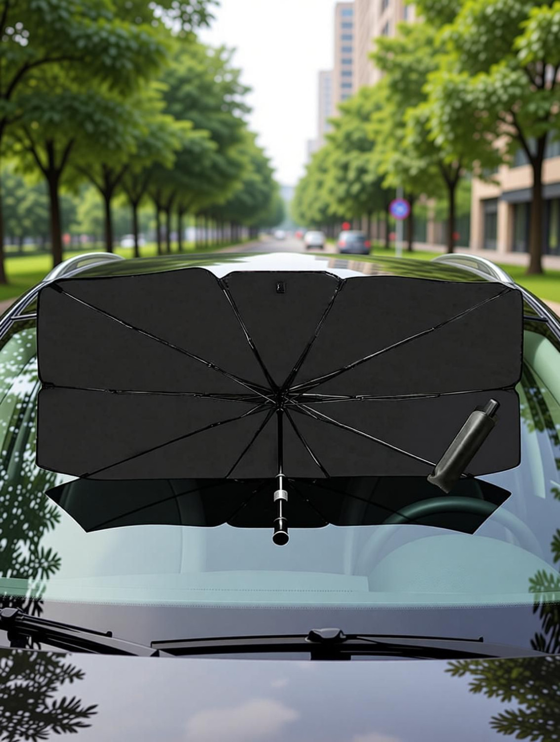 Image of BIYALI Car Windshield Sun Shade Umbrella