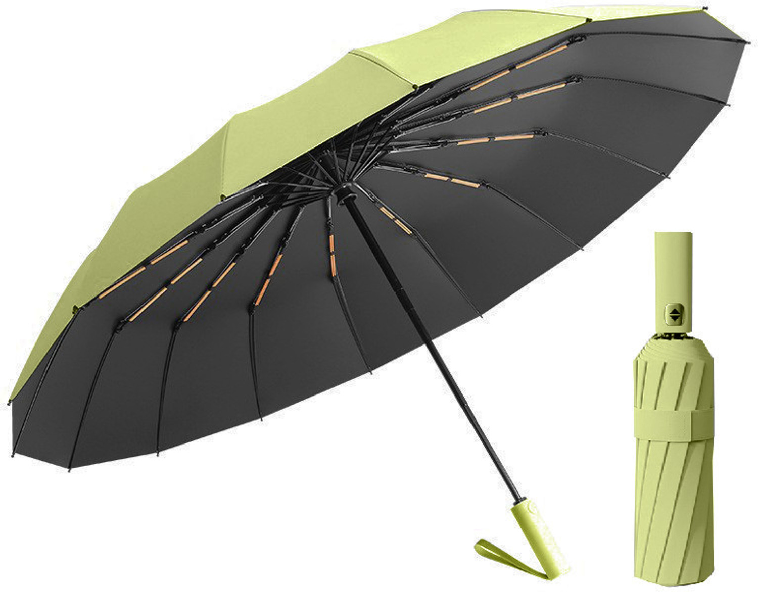 Image of Frackson 12 Rib Umbrella Automatic Open & Wind Vent, Big size For Rain, Windproof Umbrella