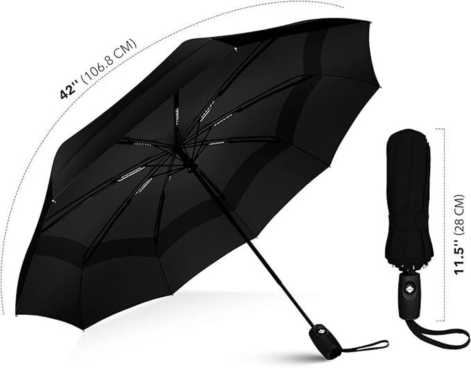 Image of ZOOBE Enterprise UV protection Umbrella Automatic open close for rain and sun protection 3 fold Umbrella