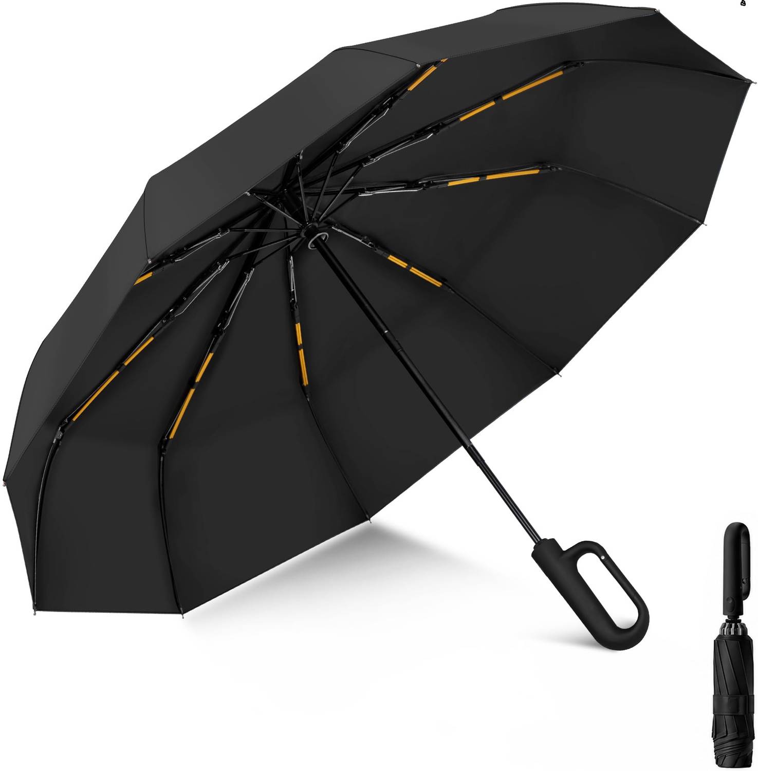 RAINGAL Auto Open 3 Fold For Protection Against Rain Sun+UV Rays with cover Umbrella