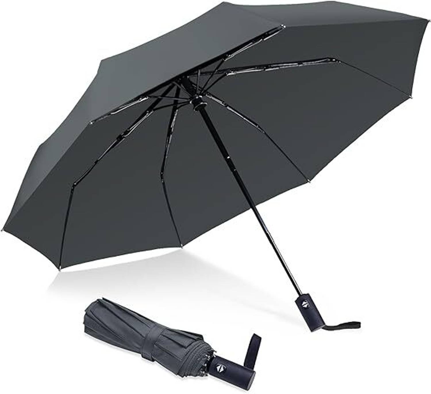 BONTEC Large 42 inch 3 Fold Auto Open & Close Umbrella Umbrella