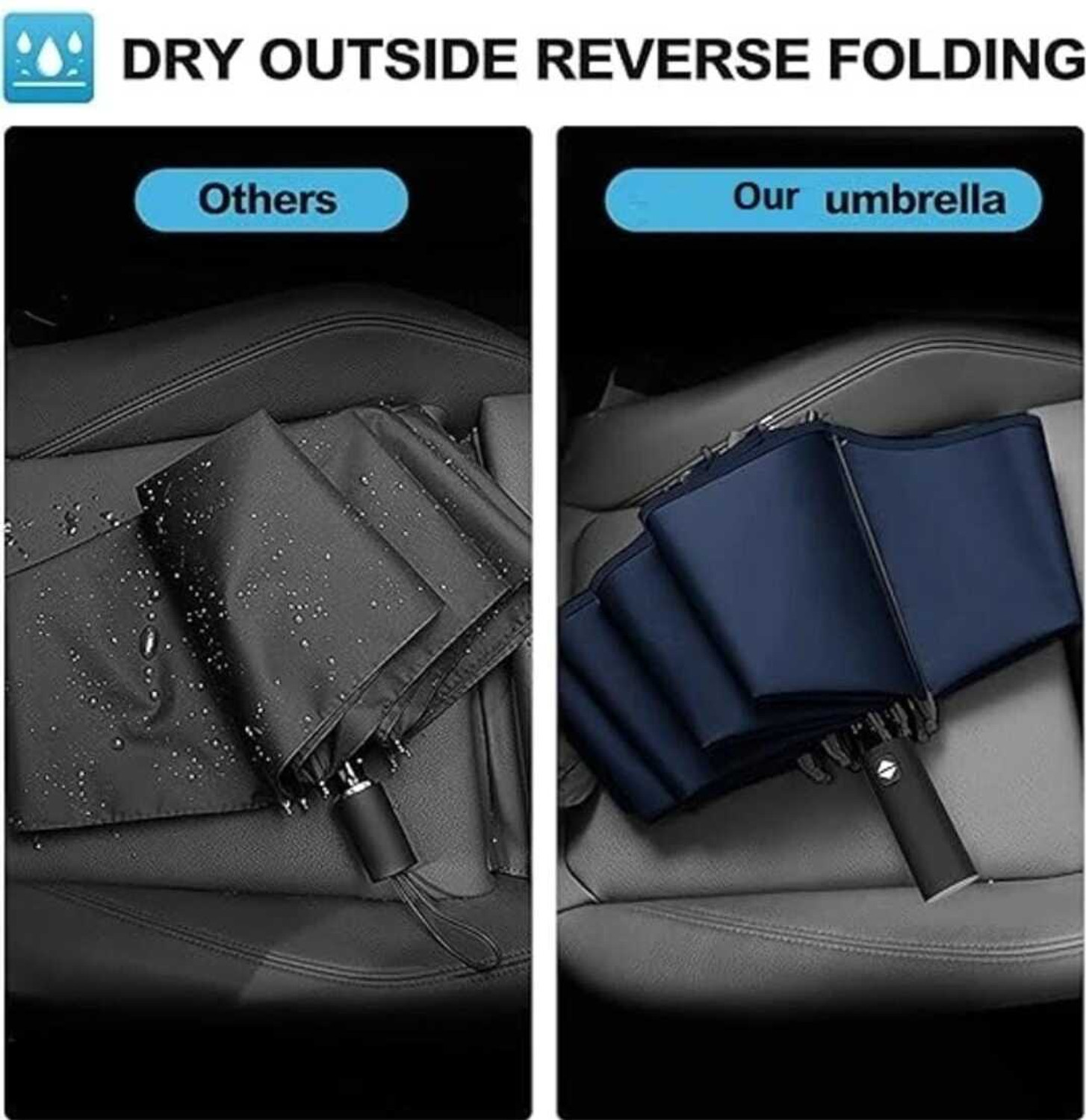 Image of HKZ-YG UV Foldable Umbrella | Windproof Auto Chhata for Men & Women Umbrella Umbrella