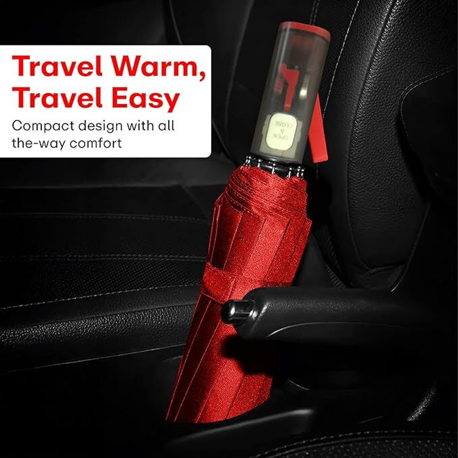 Image of primepick Natural Light Umbrella - Stylish Compact Travel Umbrella for Sun & Rain Umbrella