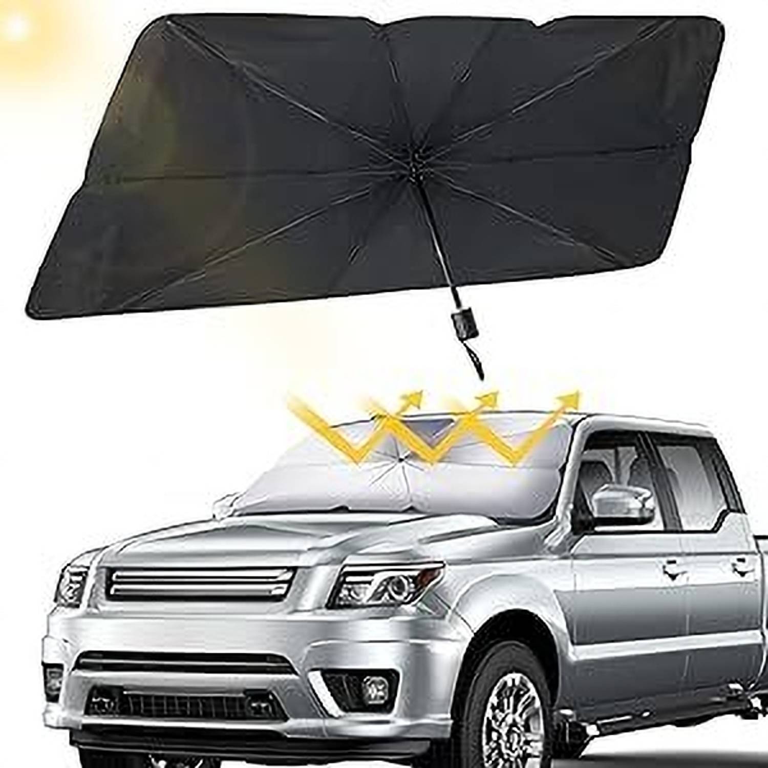 KITCHENSTYLO Car Windshield Sun Shade Umbrella
