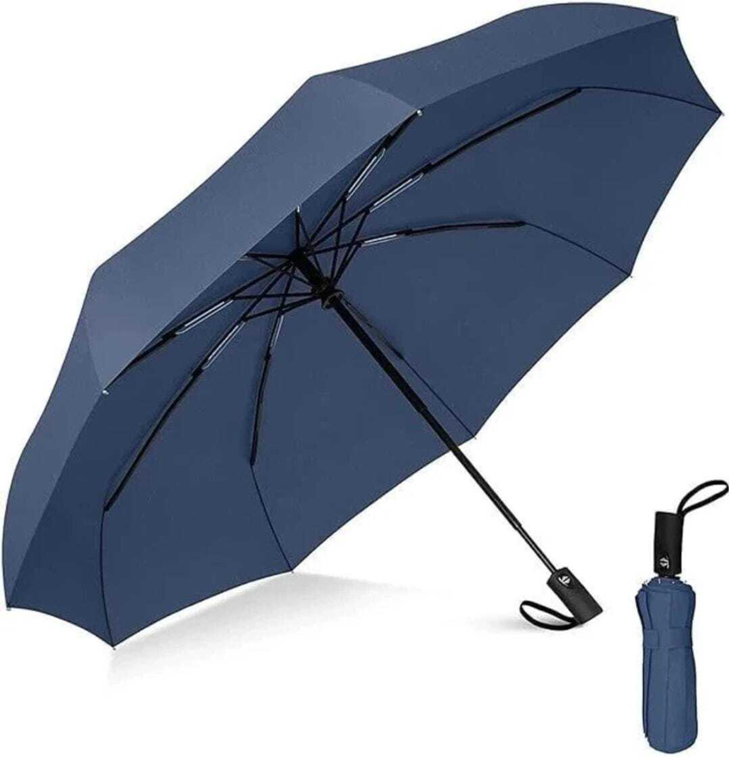 Image of QUICKSHOT 3 Fold Fully Automatic Rain UV Protection Portable Foldable Travel Umbrella Umbrella