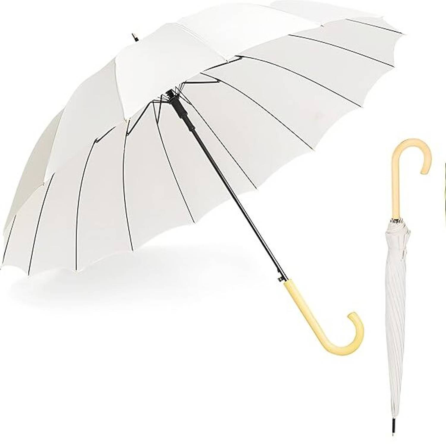 KRAPTICK Long Umbrella, Big Size Umbrella, Golf Long Stick Umbrella, Umbrella for Rain Umbrella