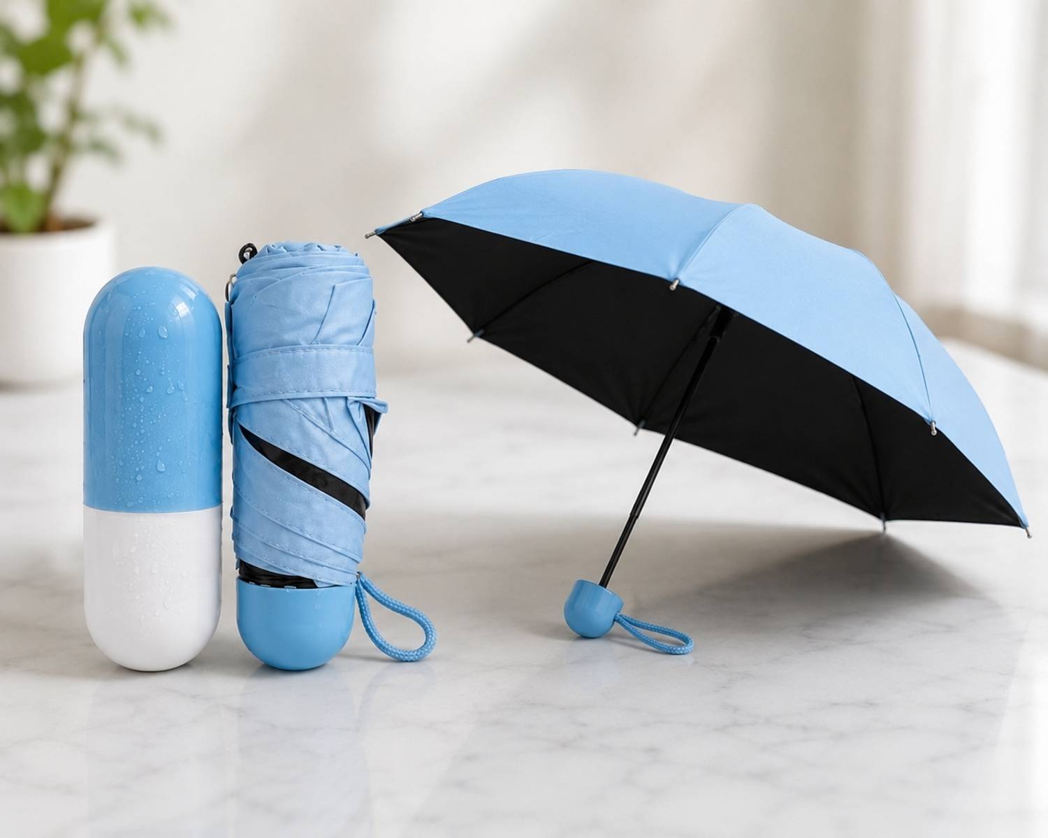iBerry Mini Capsule Folding Umbrella Umbrella