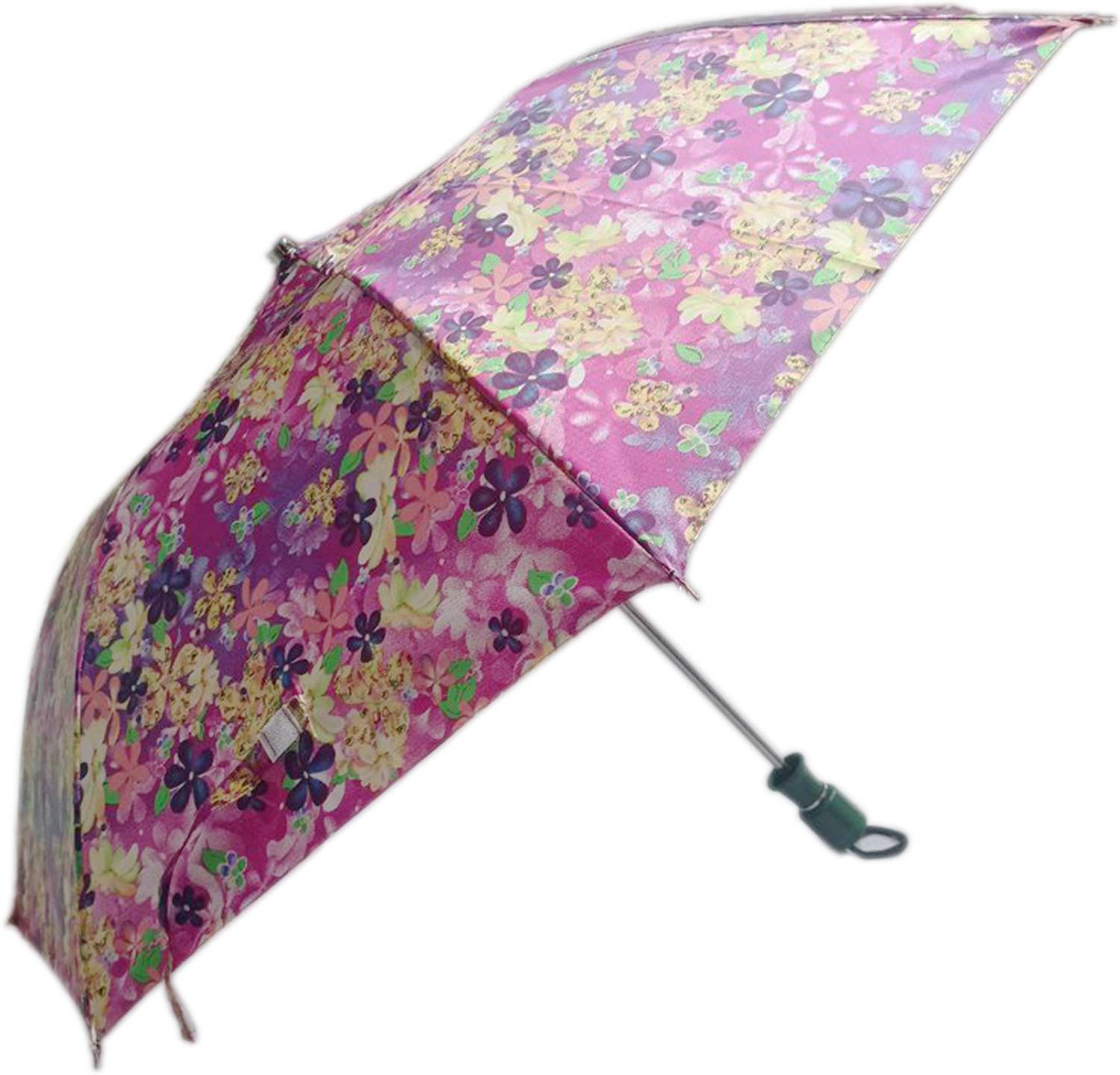 GREEN BIRD Sleek 2 Fold Umbrella 1Pcs – Multicolor Rain Cover Umbrella