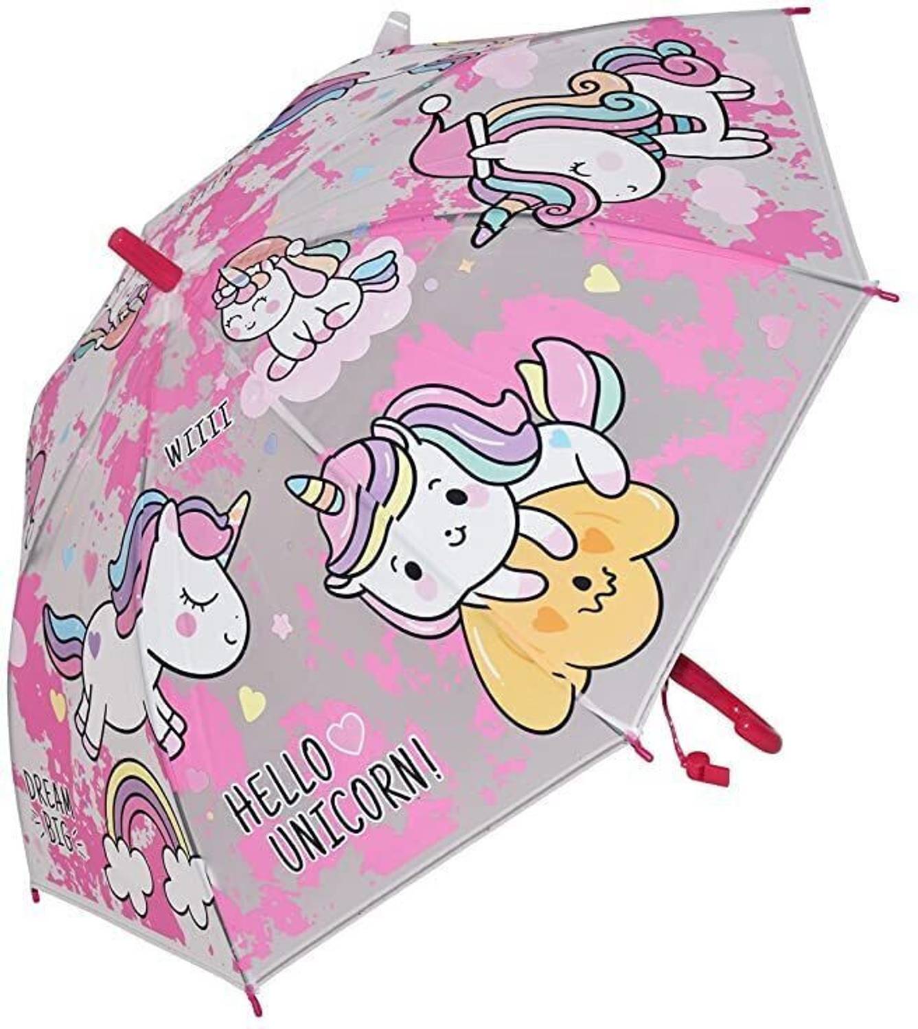 Vital Creations Random Color Cute Baby Unicorn Umbrella for Girls Umbrella