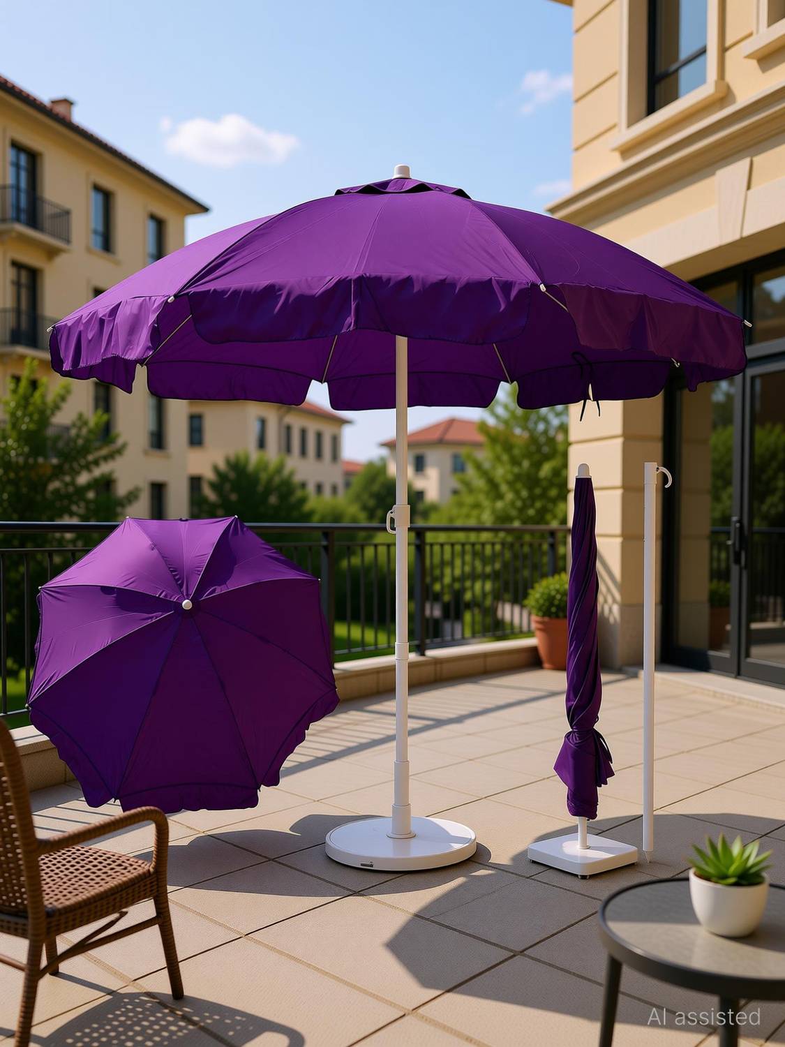BLUEBUDS 36in/6ft Outdoor Garden Big Size Umbrella Without Stand For Hotel,Restaurants Umbrella