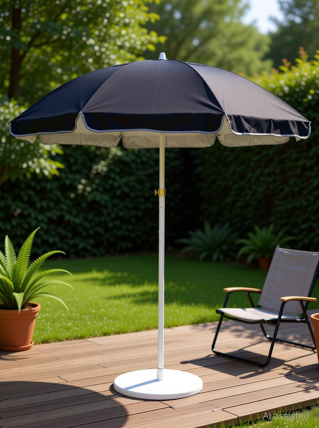 Umbress 42in/7ft Without Stand Outdoor Garden Big Size Umbrella For Shop Hotels Umbrella