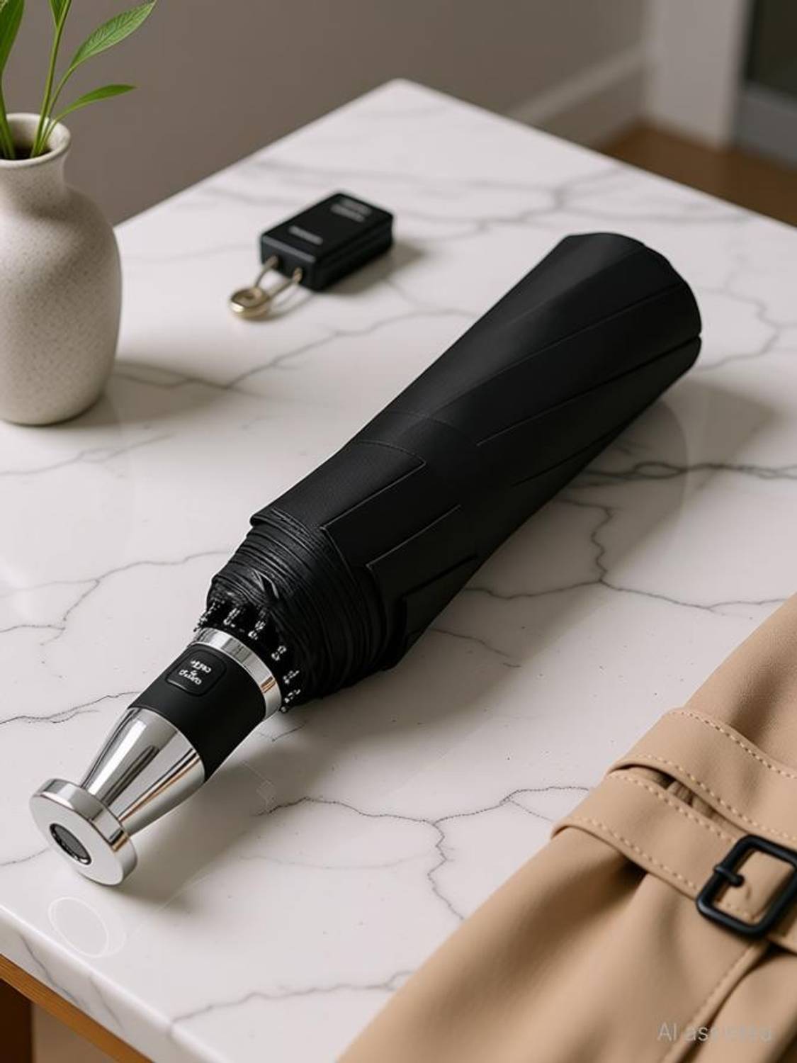 KAMALY Automatic Compact Windproof & Waterproof Travel ,Lightweight Folding Mini Design Umbrella