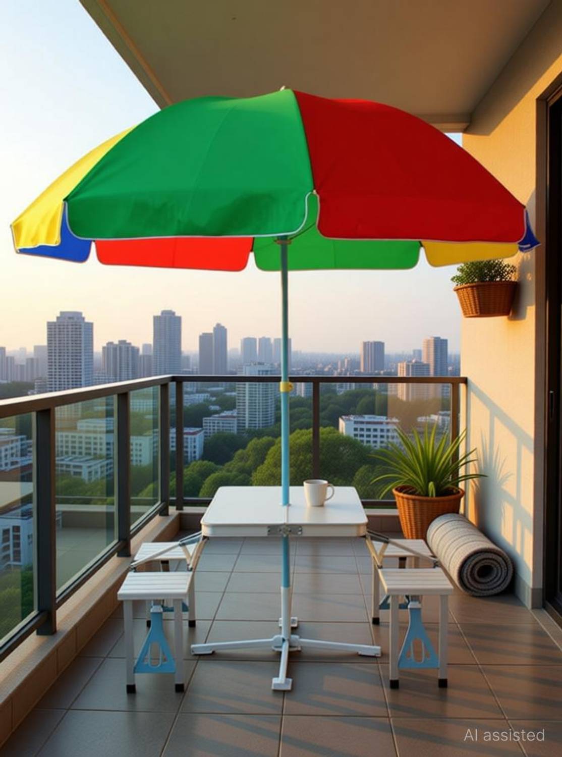 Dark Moon Patio umbrella stand type with balcony umbrella and uv resistant umbre Umbrella