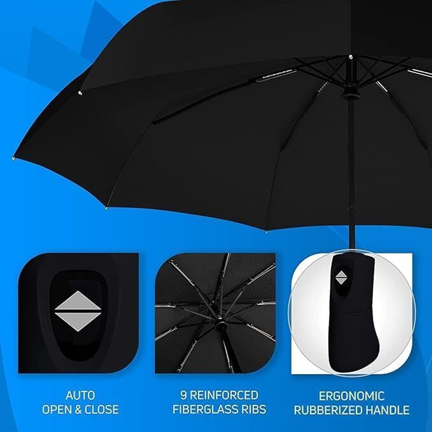 Image of SKYTONE Umbrella, Manual Open and Close Windproof Umberalla Large for Man,Women, Kids Umbrella