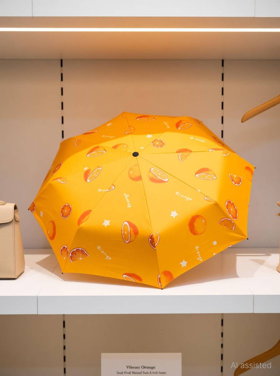 KEKEMI 3 Fold Fruit Manual Sun & Rain Umbrella
