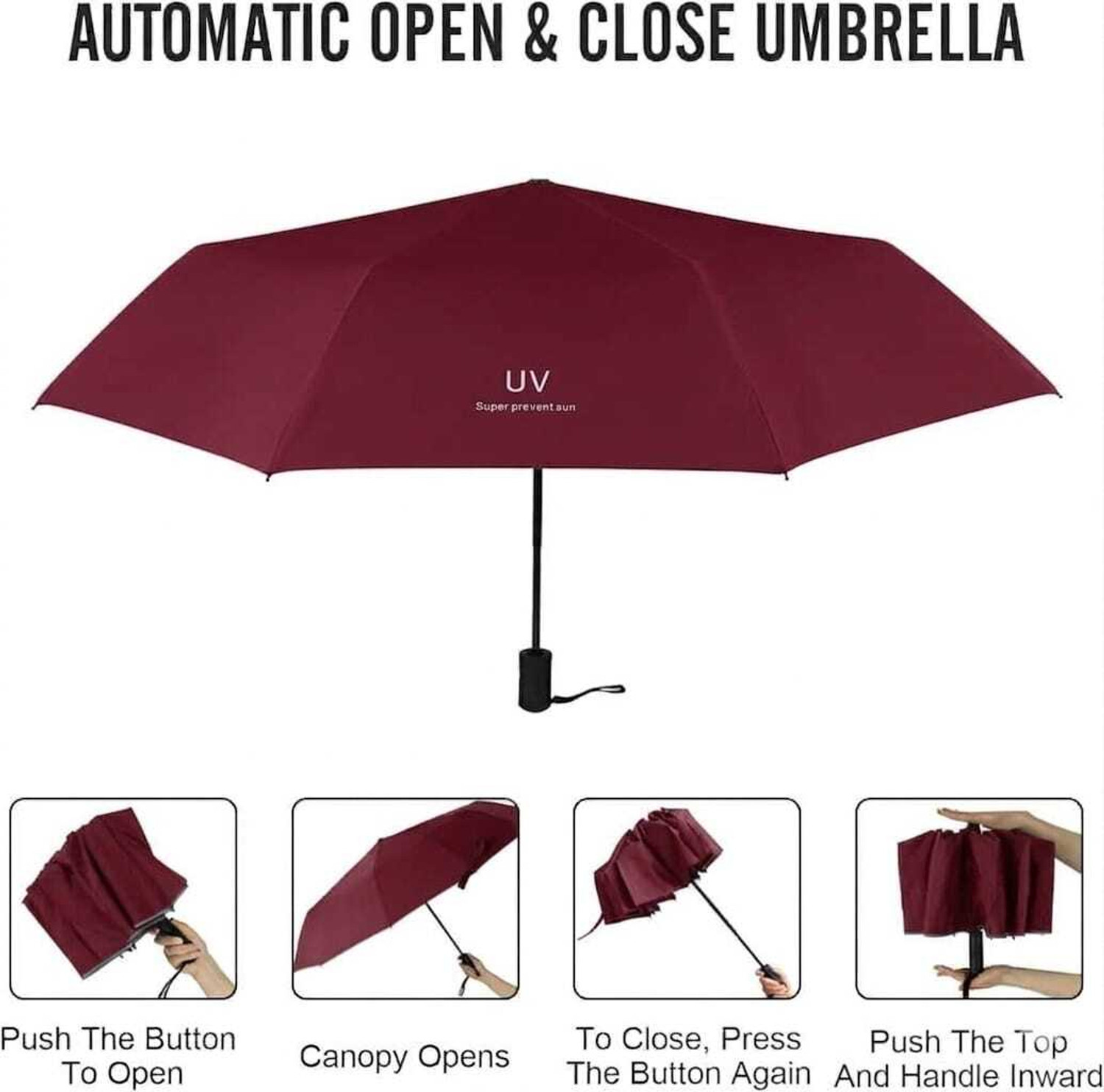 Image of Ocean Style Auto Open & Close Umbrella Umbrella