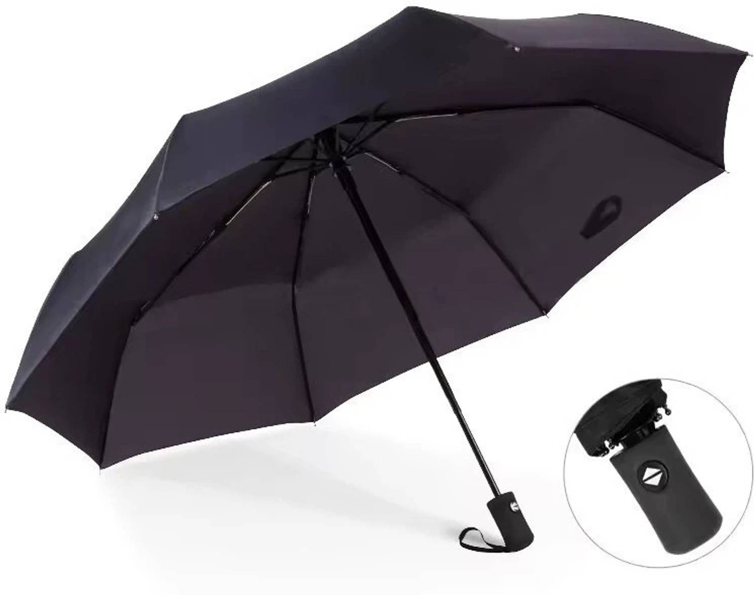 BABYJOY Travel Compact 3 Fold Auto Open Umbrella for Girls, Women for UV,Rain Protection Umbrella