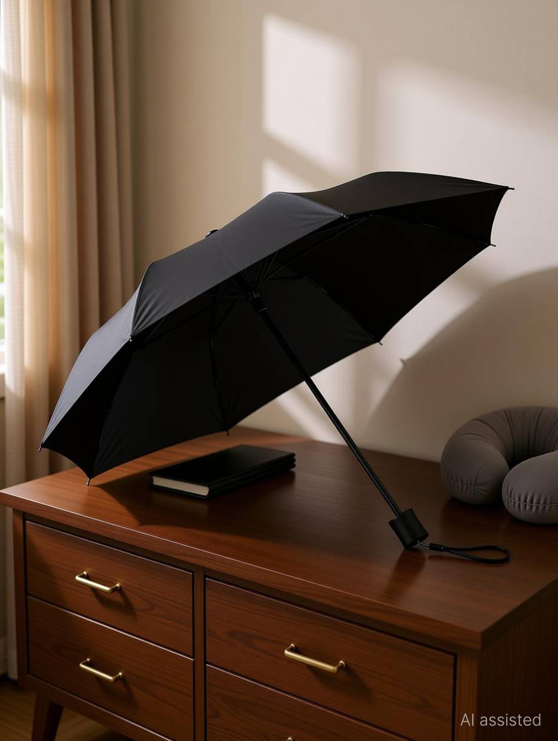 JIMIGO 3 Fold Compact stylist Lightweight Foldable Men Women & Child 8-Ribs Rain & Sun Umbrella