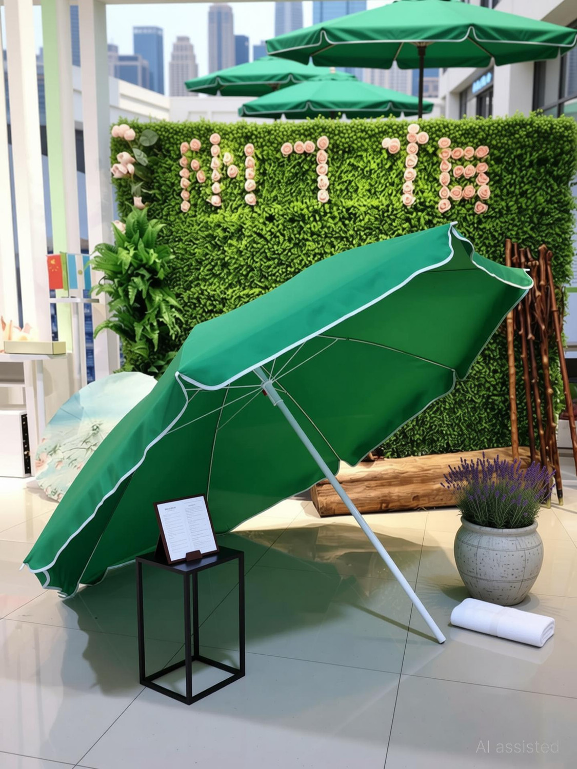 Image of Umbress 42in /7ft Without Stand Outdoor Garden Big Size Umbrella For Shop Hotels Umbrella