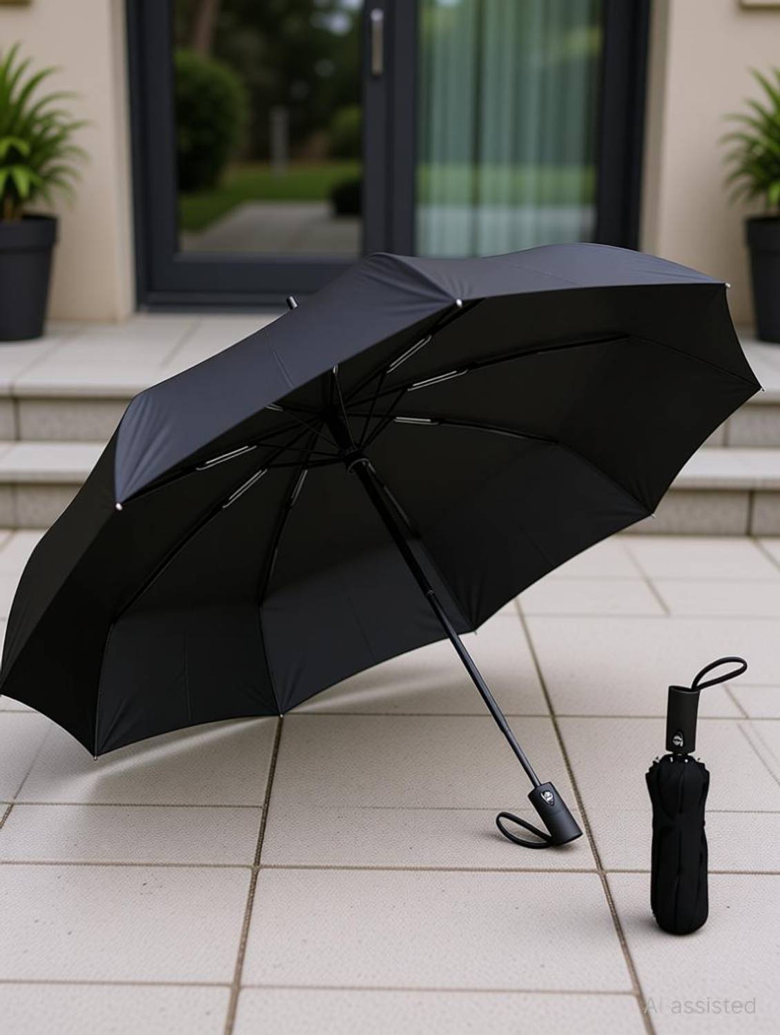 REYCONA 8-Ribs Umbrella for Rain & UV Protection | Specially For Man, Woman & Child Umbrella