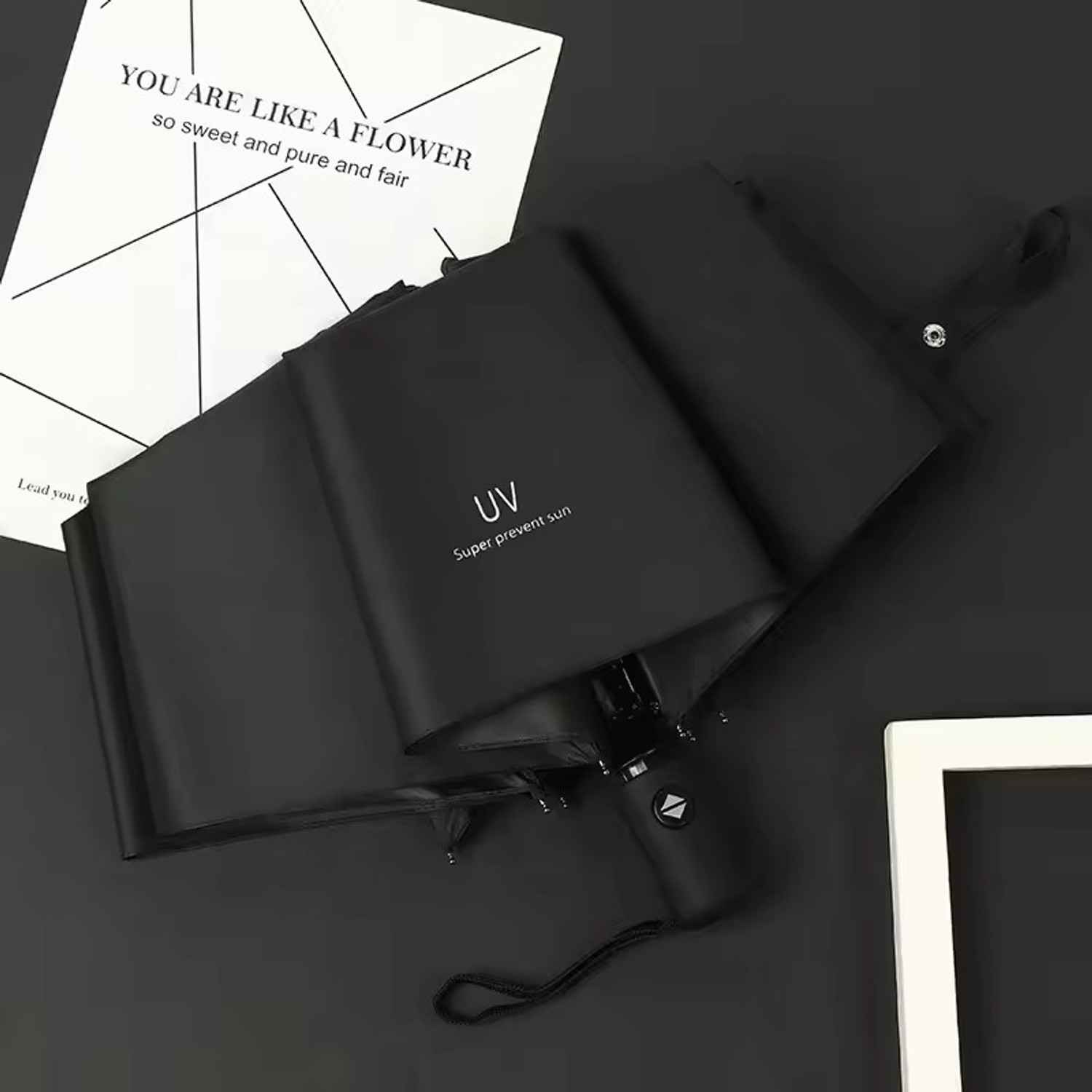 Image of E-ECL Automatic Open Umbrella To Protect From Rain And Sun UV Umbrella