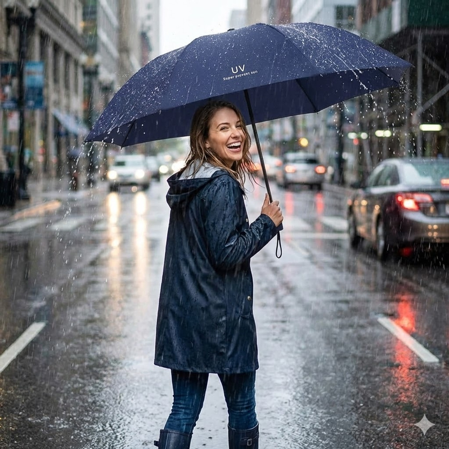 Image of ZOOBE Enterprise UV protection Umbrella Automatic open close for rain and sun protection 3 fold Umbrella