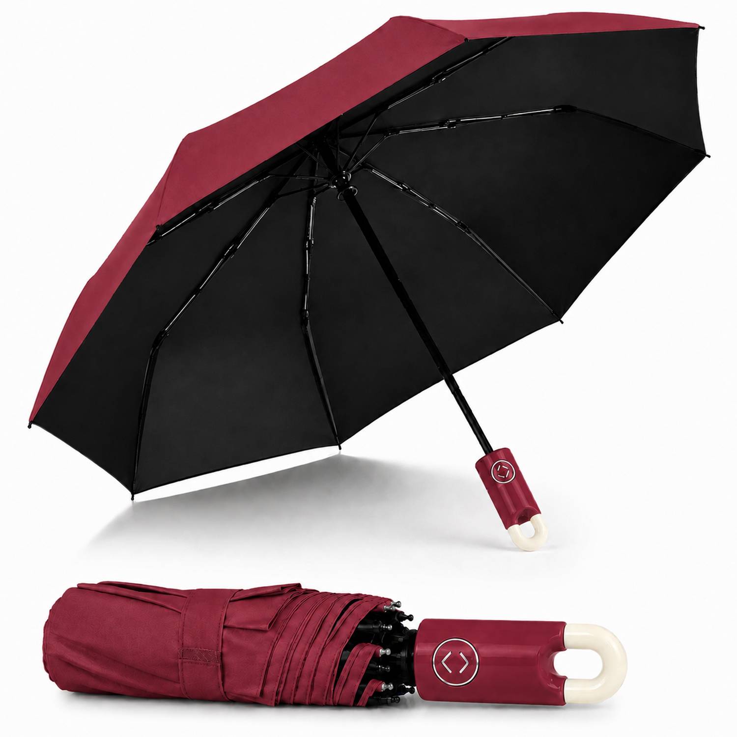 Cairoman UV Protection Coated 3 Fold ,Auto ,Travel for Men & Women Umbrella