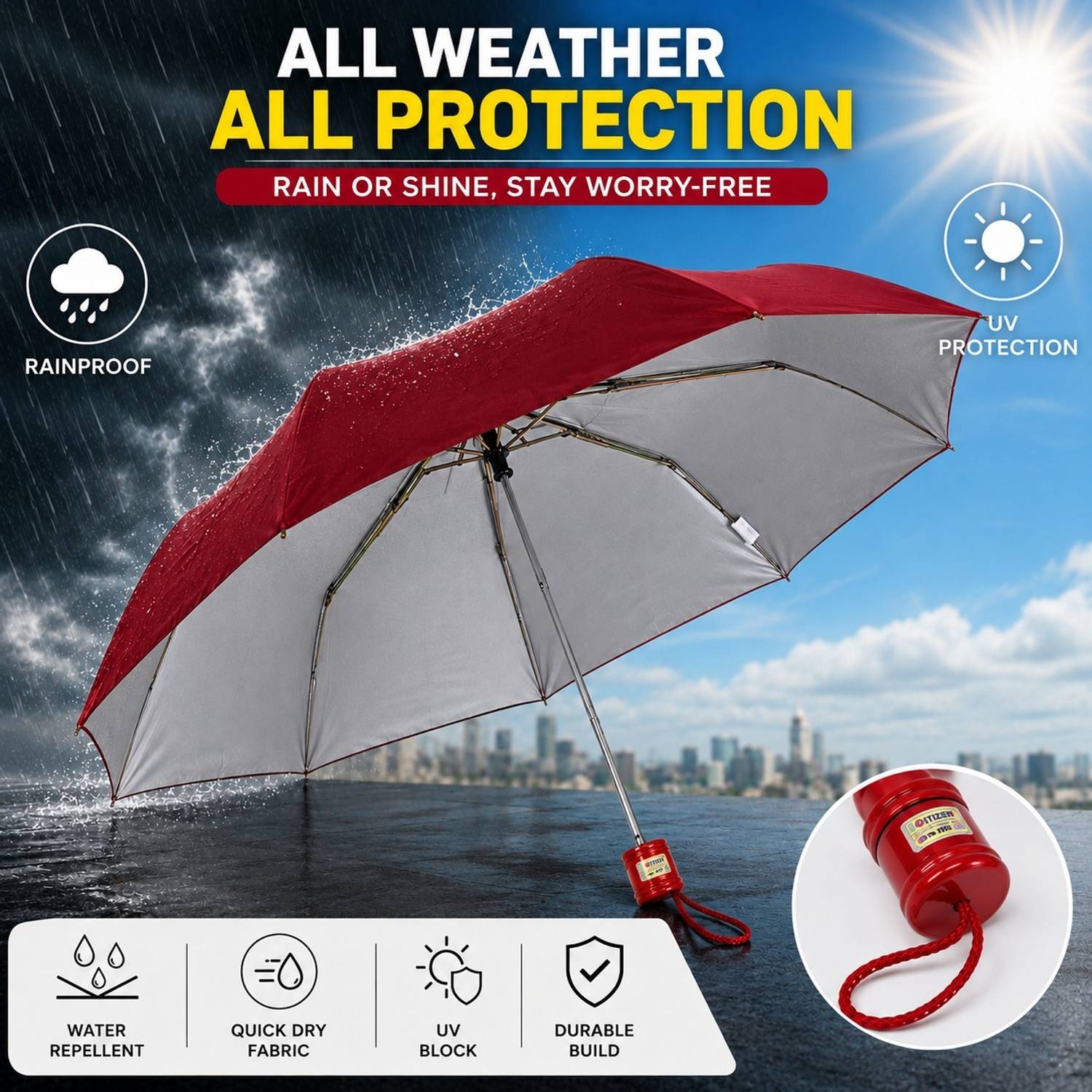 Bong ButiQ Citizen-3Fold-Umbrella Umbrella
