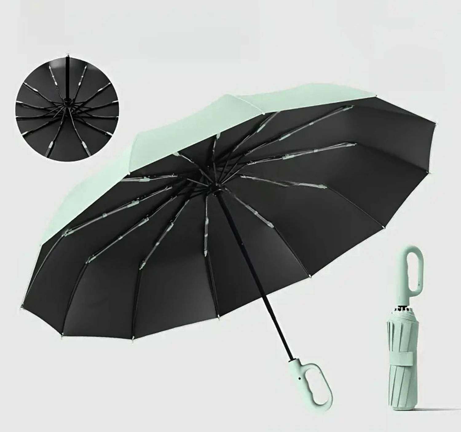 Cairoman UV Protection Coated 3Fold Umbrella,Auto Umbrella,Travel Umbrella forMenandWomen Umbrella