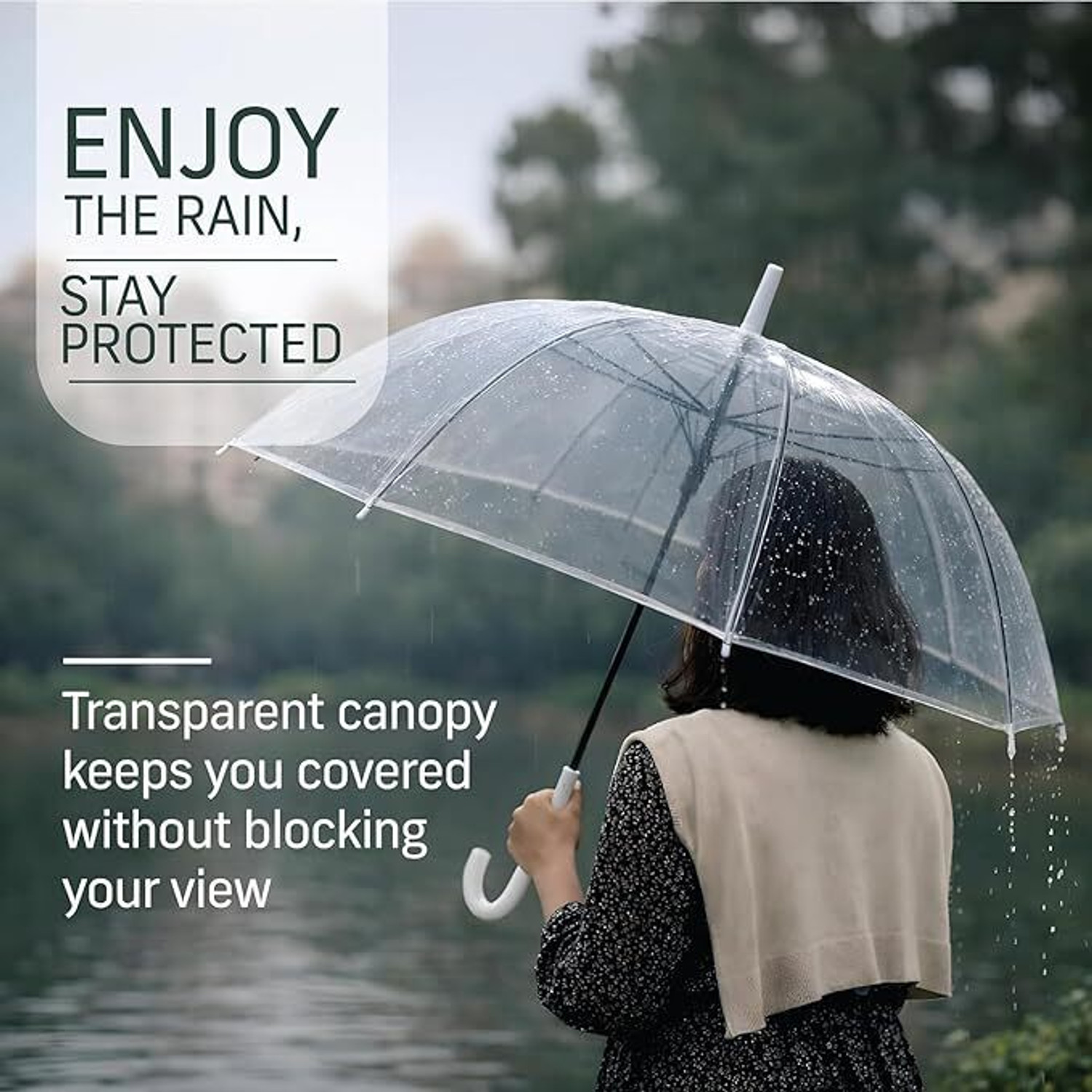 Image of bhagyvila Umbrella with Wind Resistant Waterproof Canopy, for Outdoor Walking, Travel Umbrella