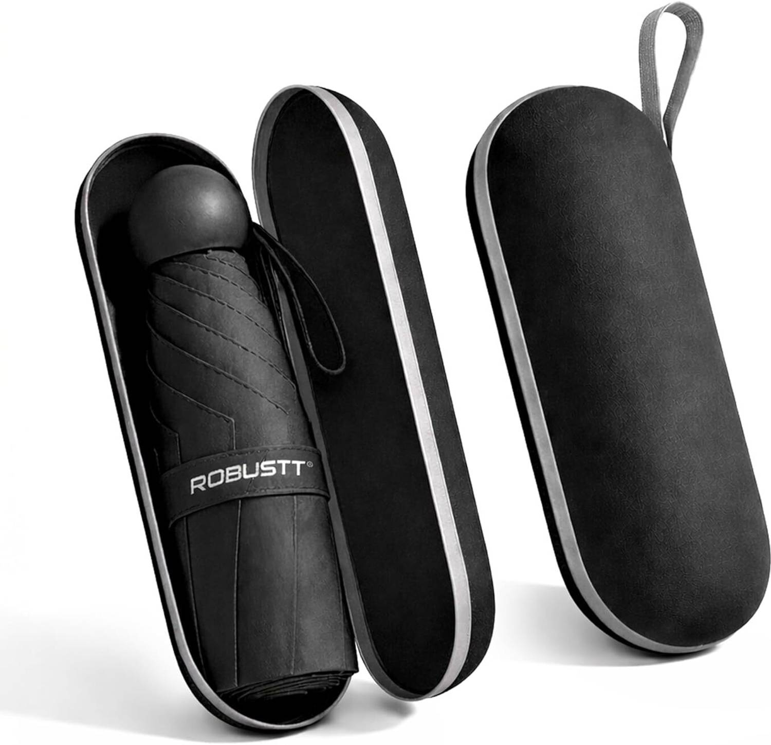 Robustt Mini Capsule Folding Compact & Lightweight umbrella|Sun & Rain Protection Travel Umbrella