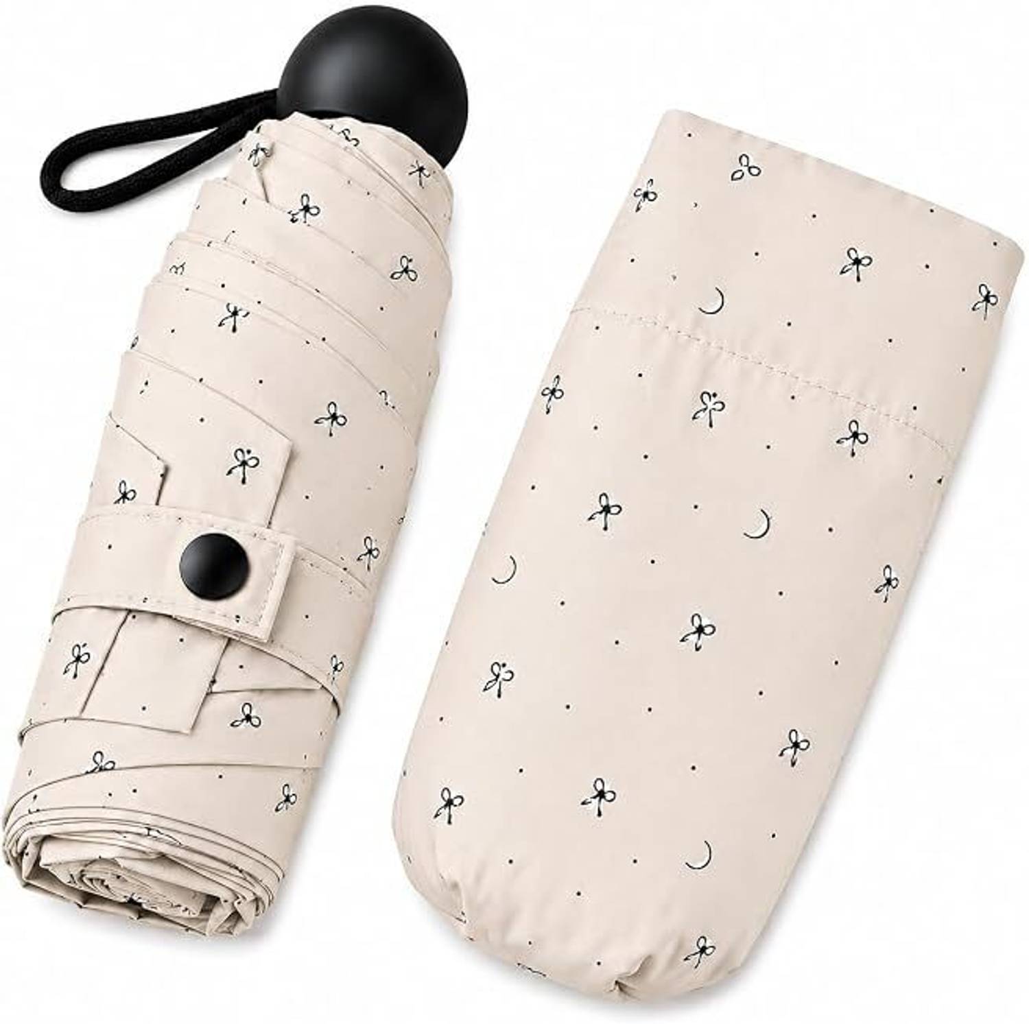 BAZKU Auto Open 3 Fold Umbrella For Protection Against Rain Sun+UV Rays with cover Umbrella