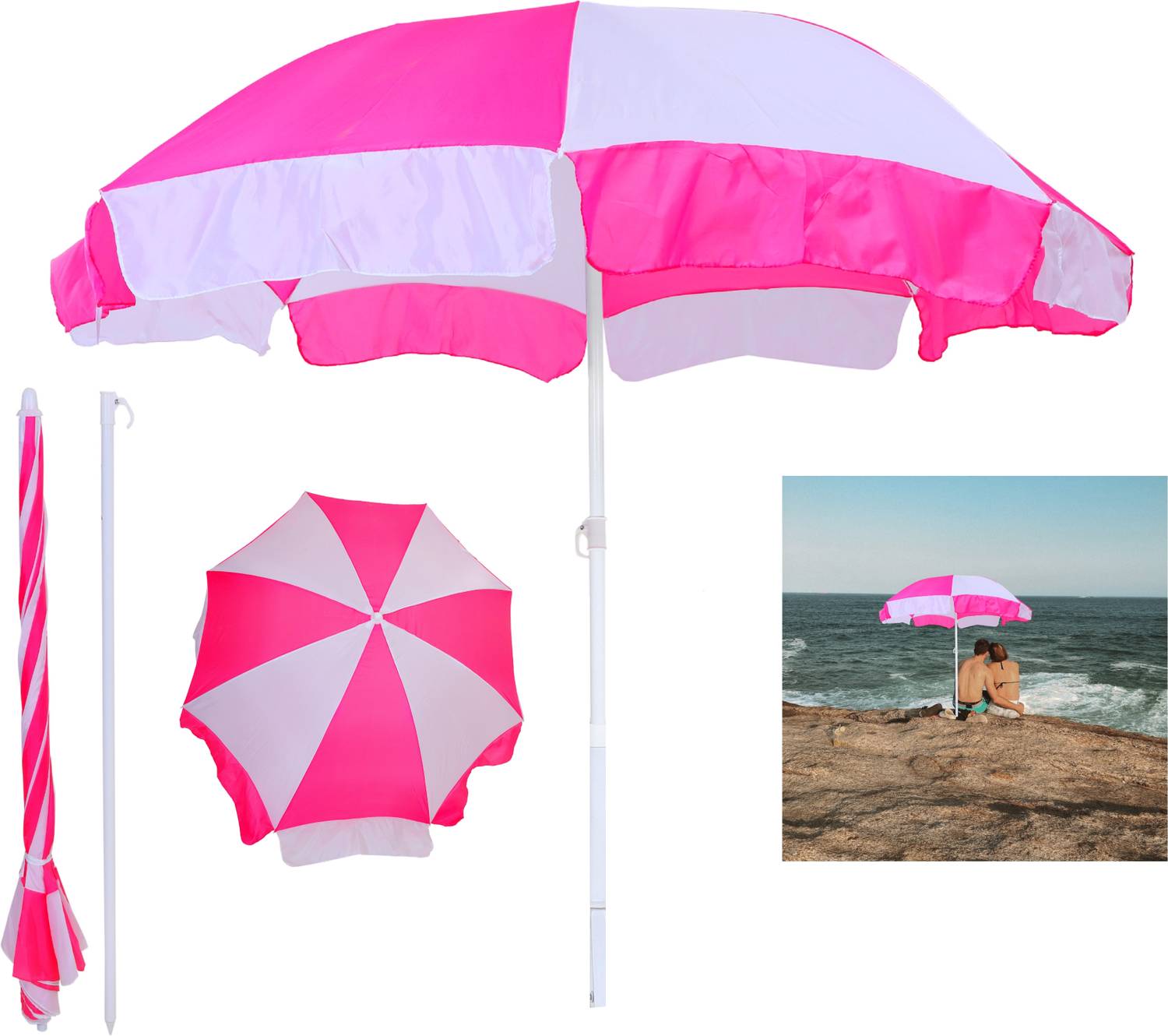 BLUEBUDS 36in/6ft Outdoor Garden Big Size Umbrella Without Stand For Hotel,Restaurants Umbrella