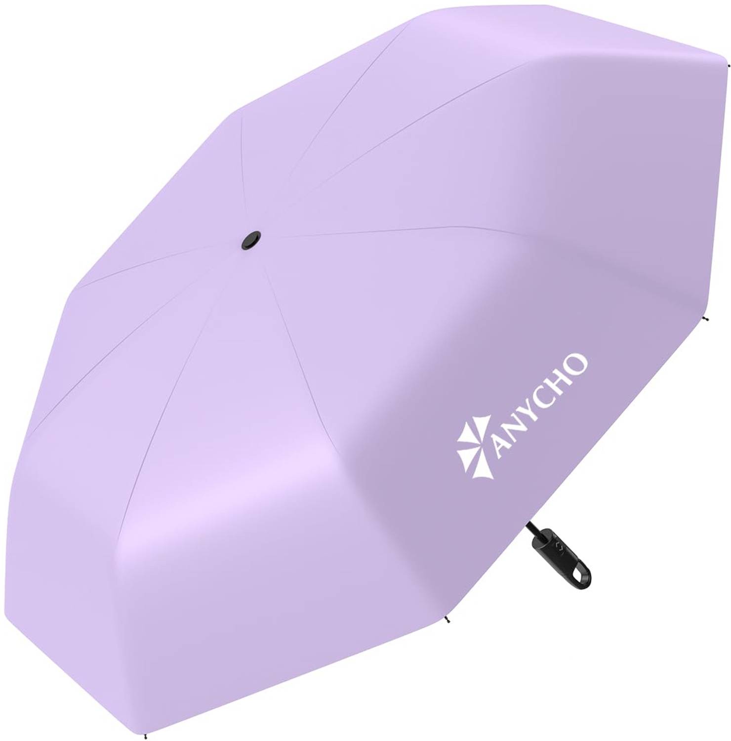Anycho Big Umbrellas For Men And Women With Carabiner Handle, Auto Umbrella For Women Umbrella