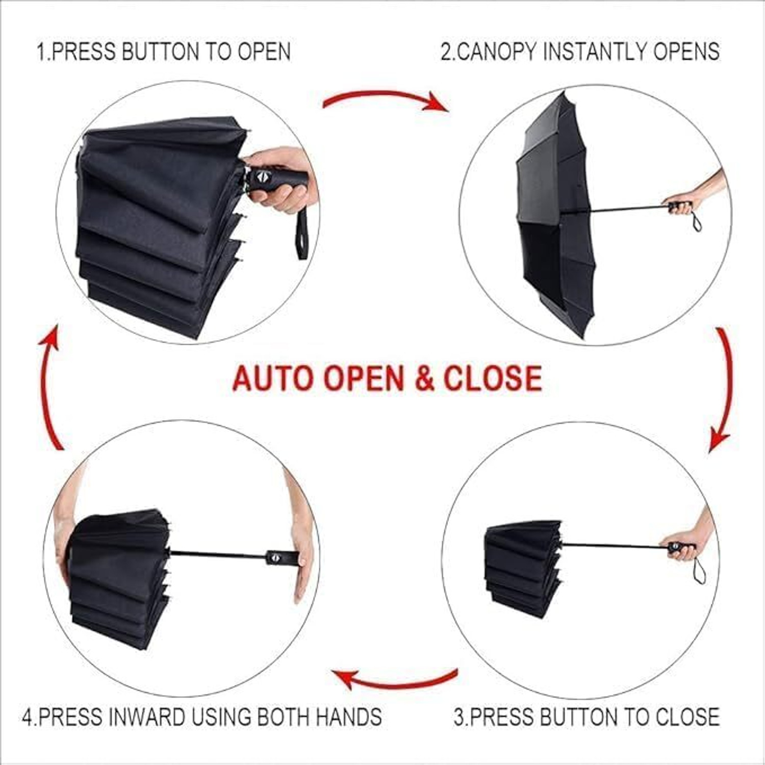 Image of SKYTONE Auto Open and Close Windproof Large for Man,Women, Kids UV Umbrella Umbrella