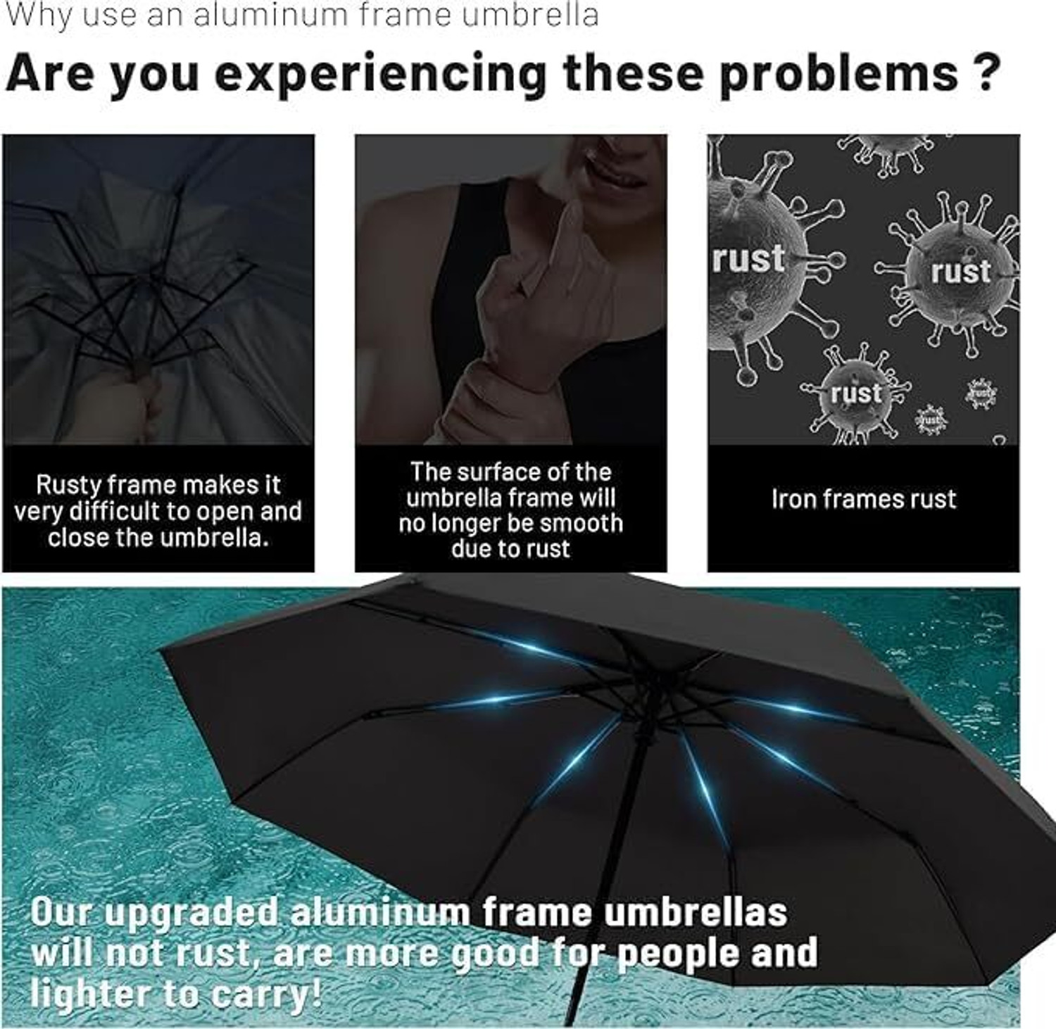 Image of SKYTONE Auto Open and Close Windproof Large for Man,Women, Kids UV Umbrella Umbrella