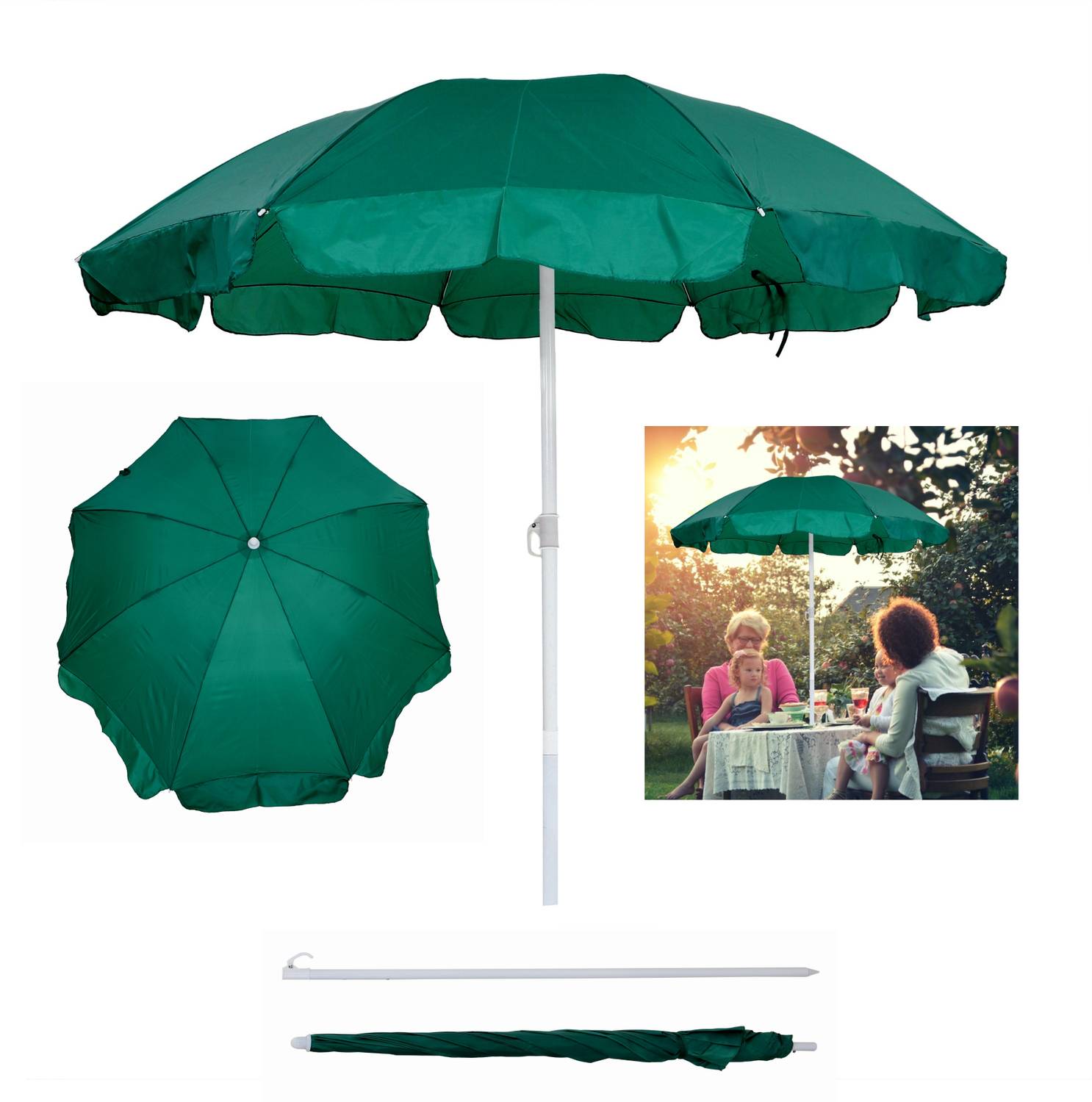 BLUEBUDS 36in/6ft Outdoor Garden Big Size Umbrella Without Stand For Hotel,Restaurants Umbrella