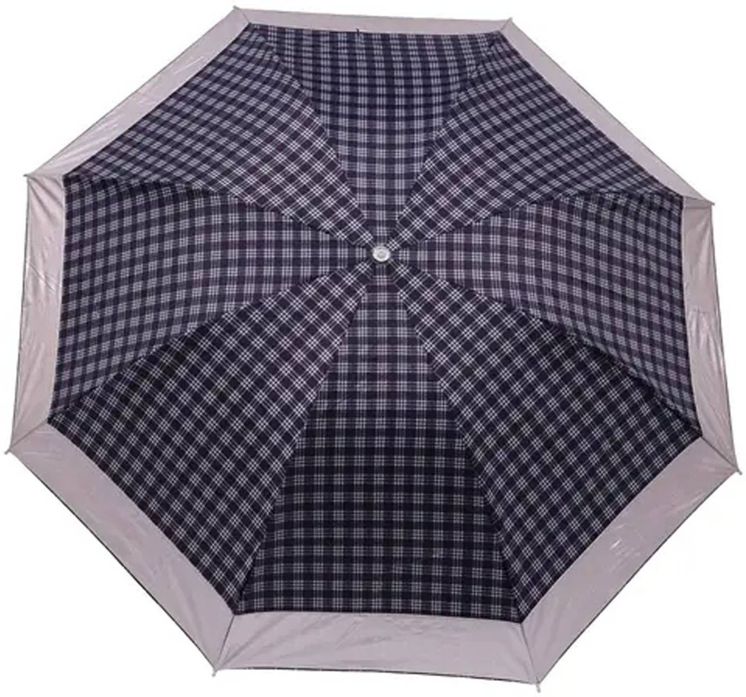 Bizarro.in Check Printed Light Weight Durable Compact Foldable Outdoor Umbrella Umbrella