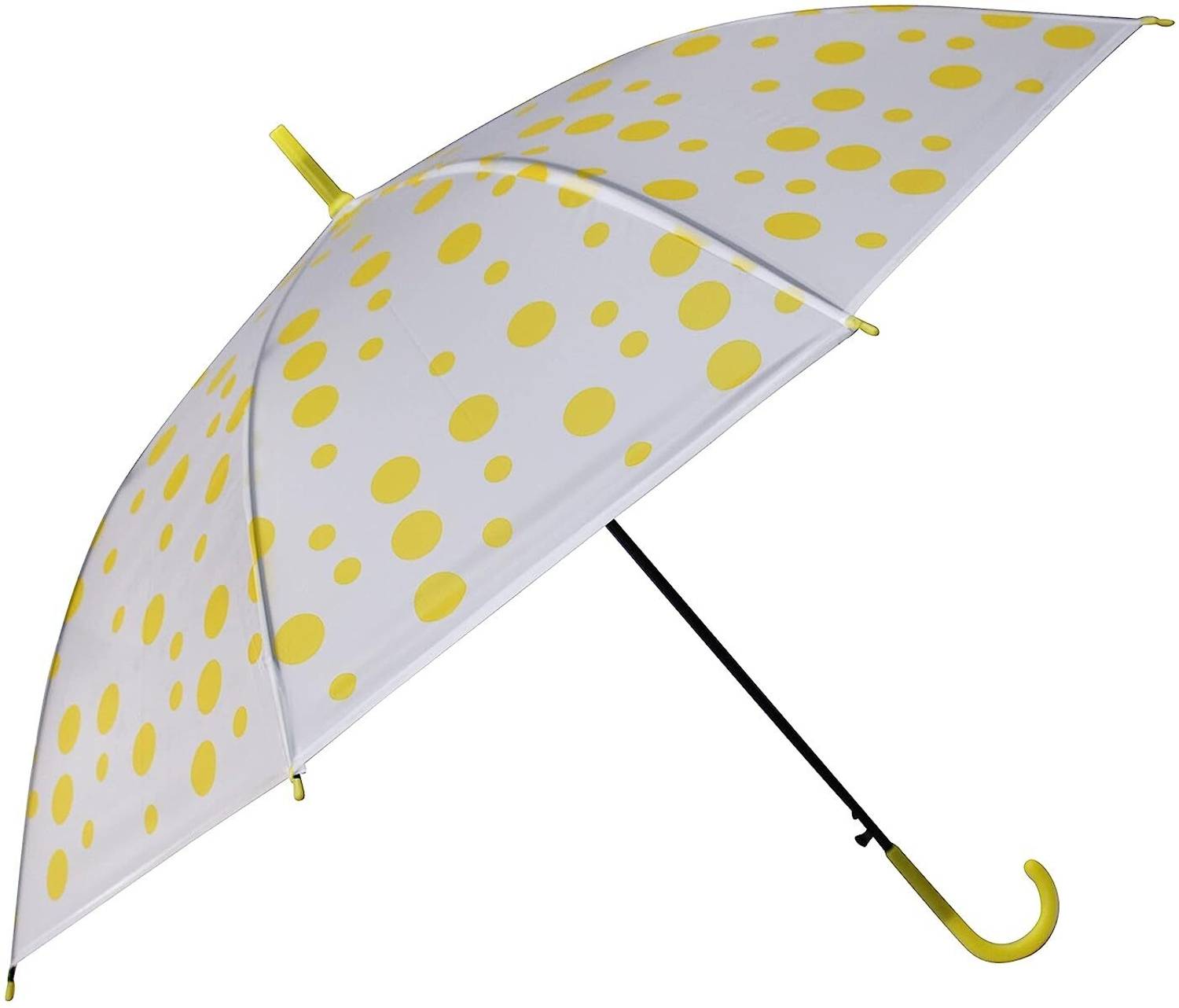Adorazone Transparent Polka-Dot 2 Fold Automatic Umbrella for Kids and Adults Umbrella