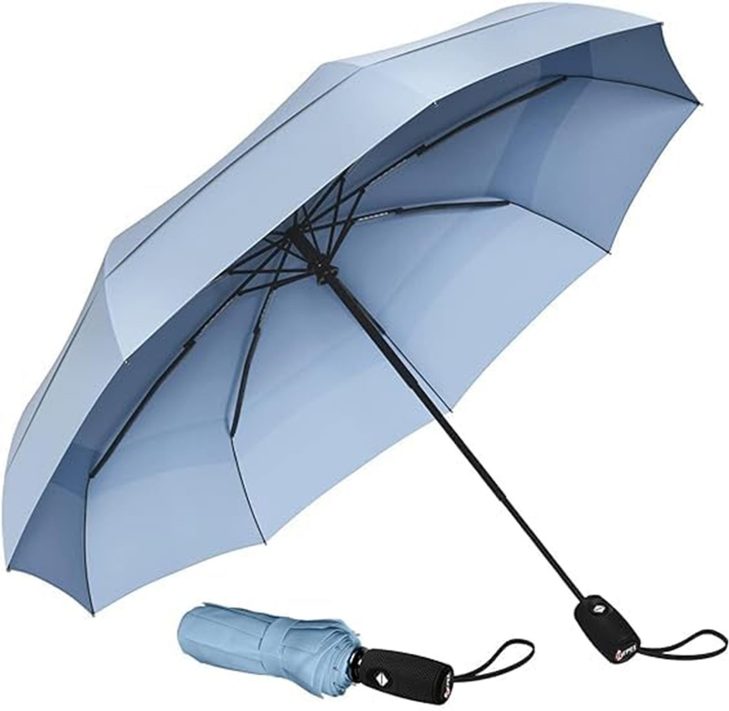 Image of HSR Portable Auto Travel Strong Umbrella for AutoOpen /Close Button Umbrella for Men Umbrella
