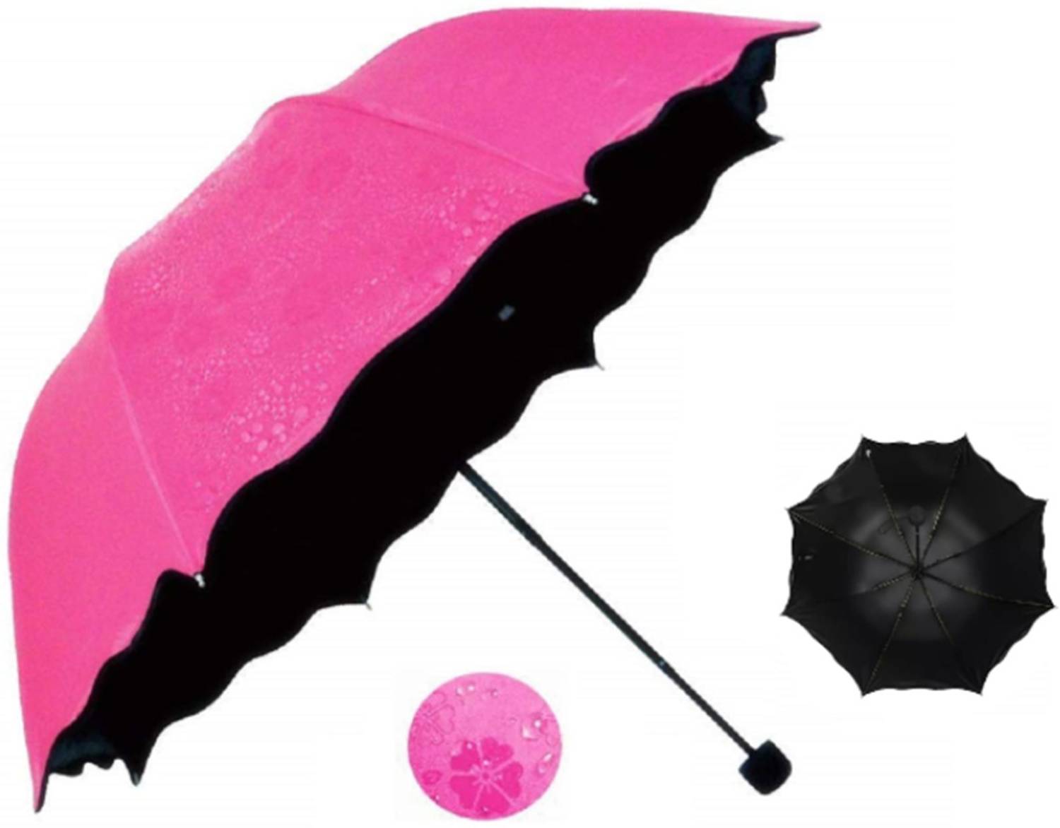 GOPINATH AUTOLINK 3 Fold Anti UV Protection, travel, Lightweight, Windproof Umbrella for Women Men Umbrella
